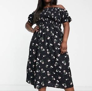 ASOS Curve River Island Smocked Dress